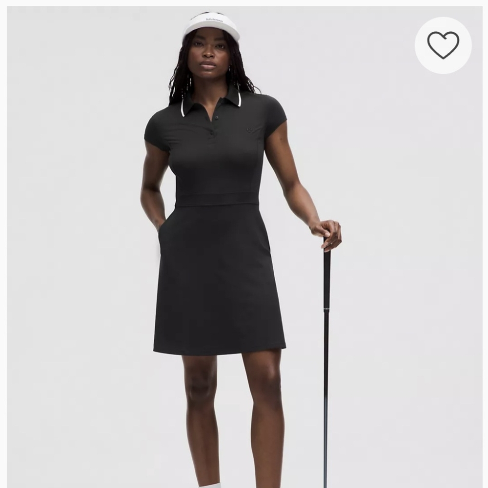 Black Polo Dress with White Trim